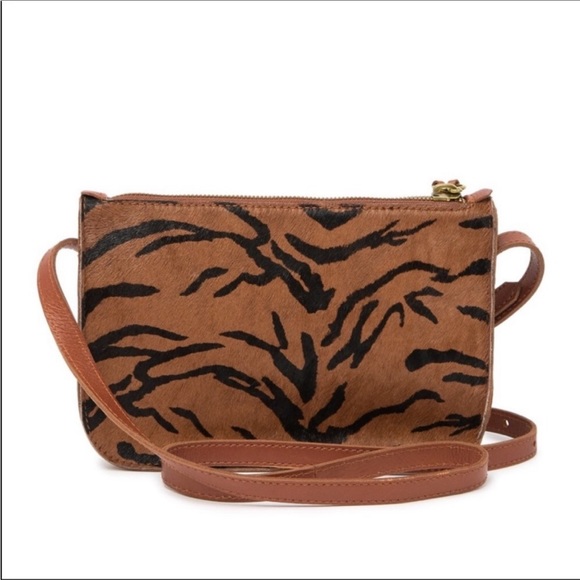 Madewell ~ Crossbody Leather Bag ~ Zebra Print Calf Hair ~ Brand New! - Picture 17 of 17